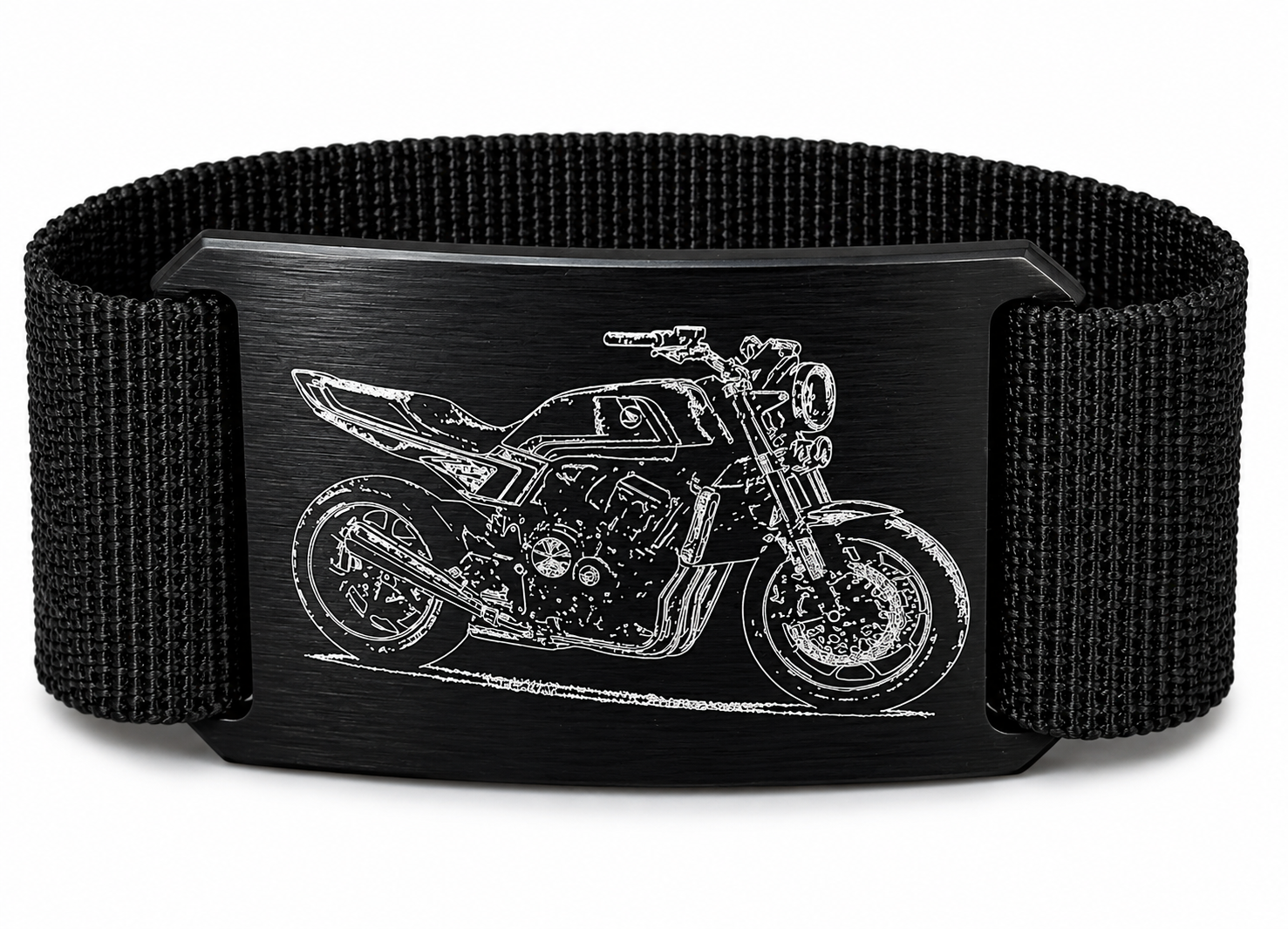 Personalisierte eloxierte Aluschnalle mit Gurt | HONDA | CB 500 | CRIOS Belts
