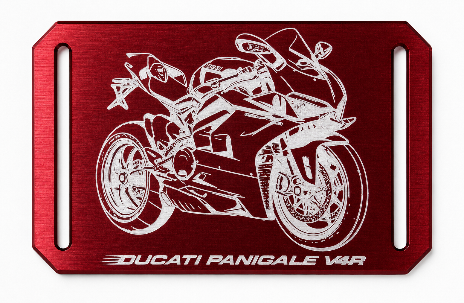 Personalisierte eloxierte Aluschnalle mit Gurt | DUCATI | Panigale | CRIOS Belts