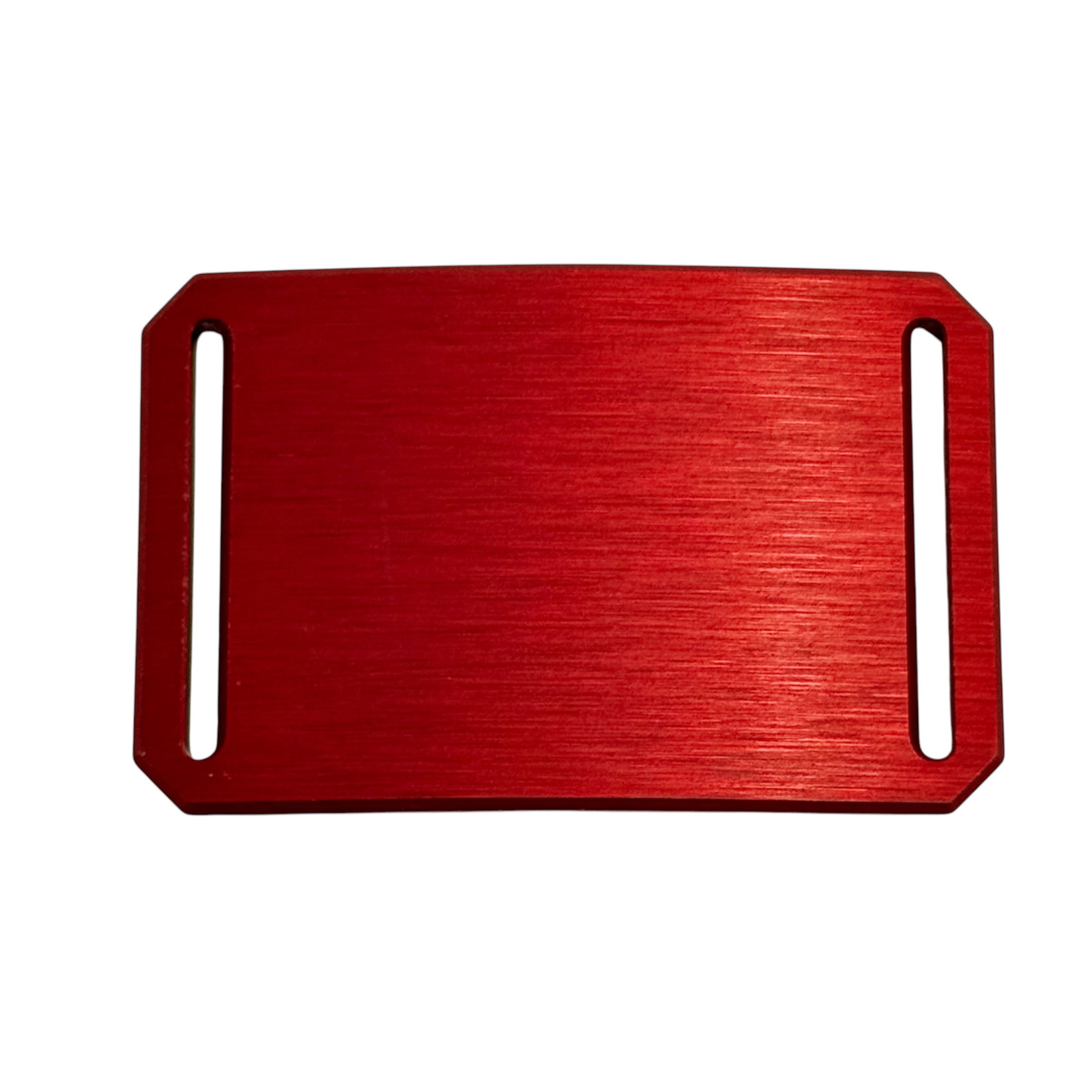 CRIOS Branding Belt Gürtel Alu Schnalle Rot 30 mm mit Gurt Werbegürtel Fan