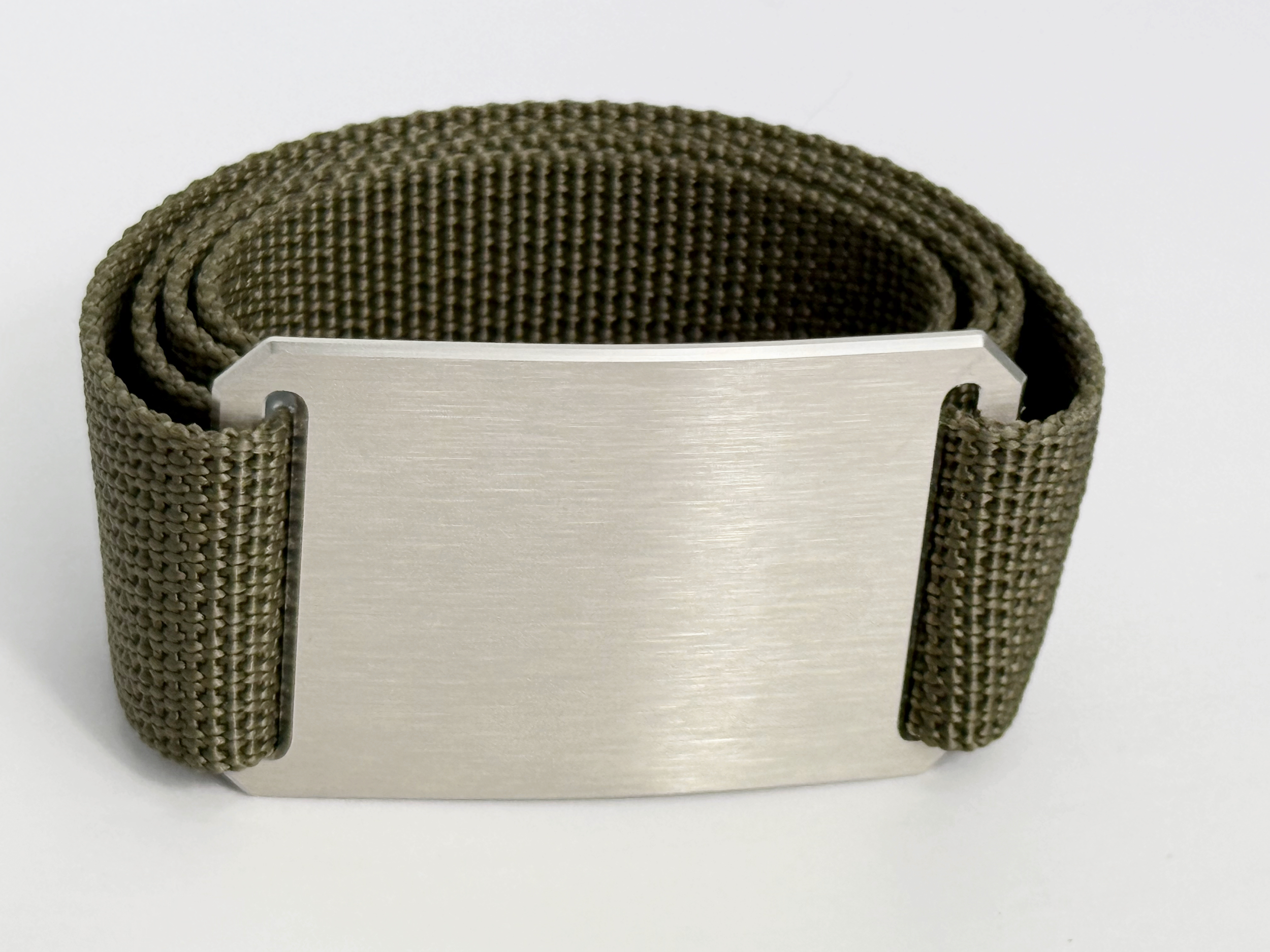 CRIOS Branding Belts Gürtel mit Edelstahl Schnalle Gurt Oliv 30 mm