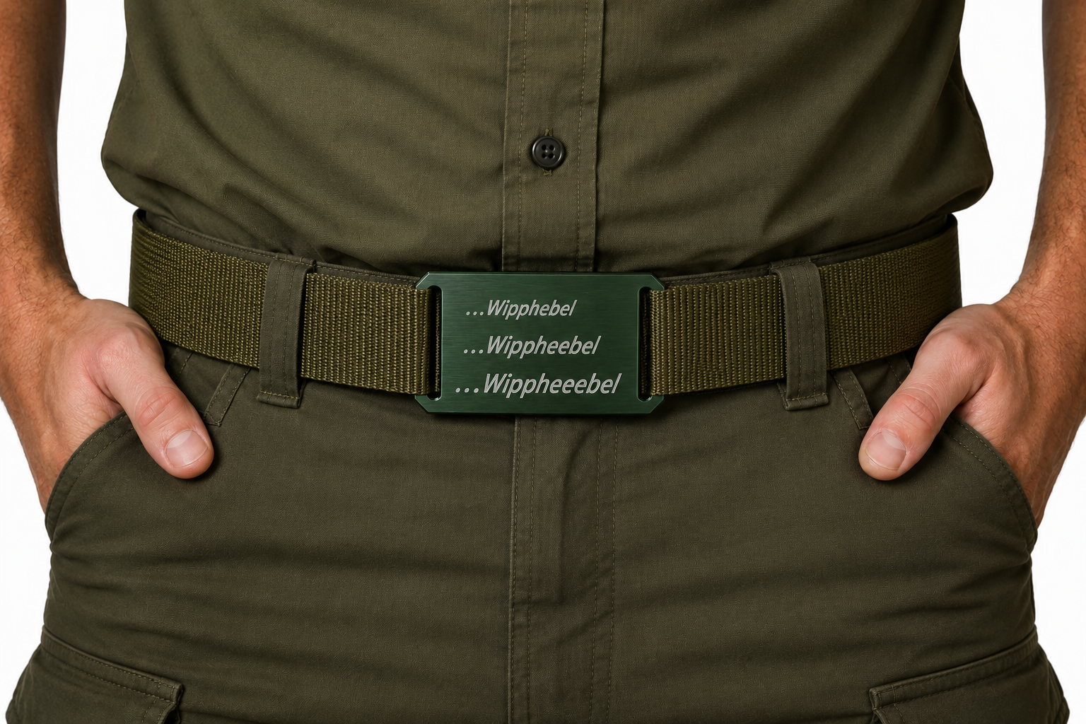 CRIOS Branding Belts Unisex Gürtel Aluminium Wipphebel 4 cm Gurtbreite