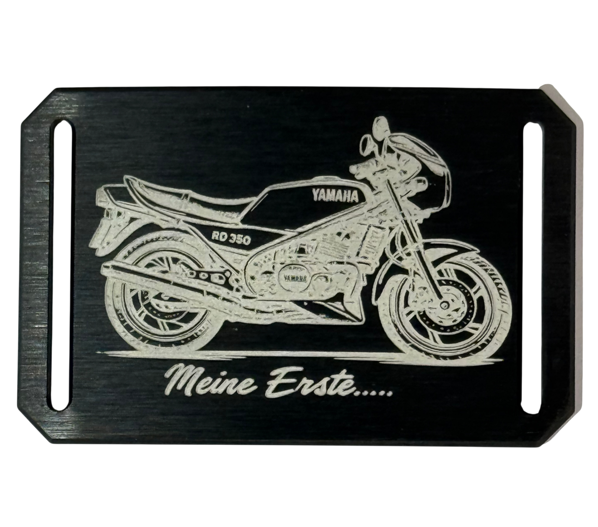 CRIOS Branding Belt Alu Schnalle Yamaha RD 350 YPVS Motorrad Oldtimer Legende