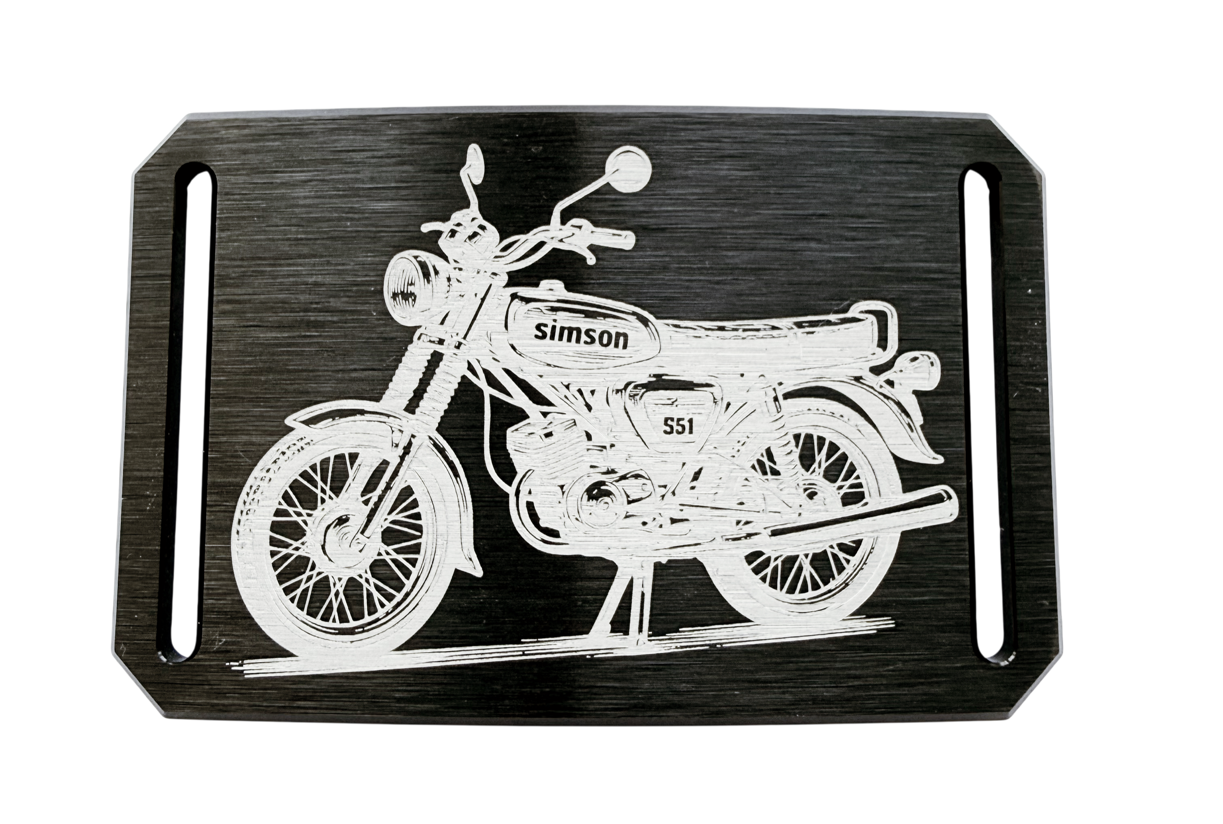 CRIOS Branding Belt Alu Schnalle Simson S51 Legende Moped Motorrad