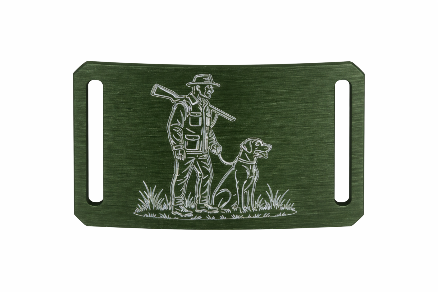 CRIOS Branding Belt Unisex Alu Schnalle Jäger Hund Grün Förster