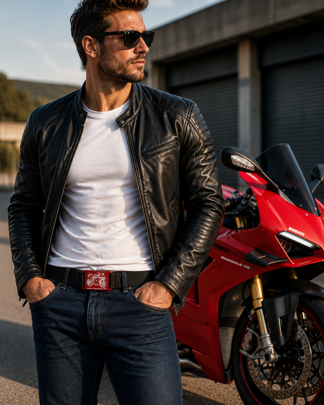 Personalisierte eloxierte Aluschnalle mit Gurt | DUCATI | Panigale | CRIOS Belts