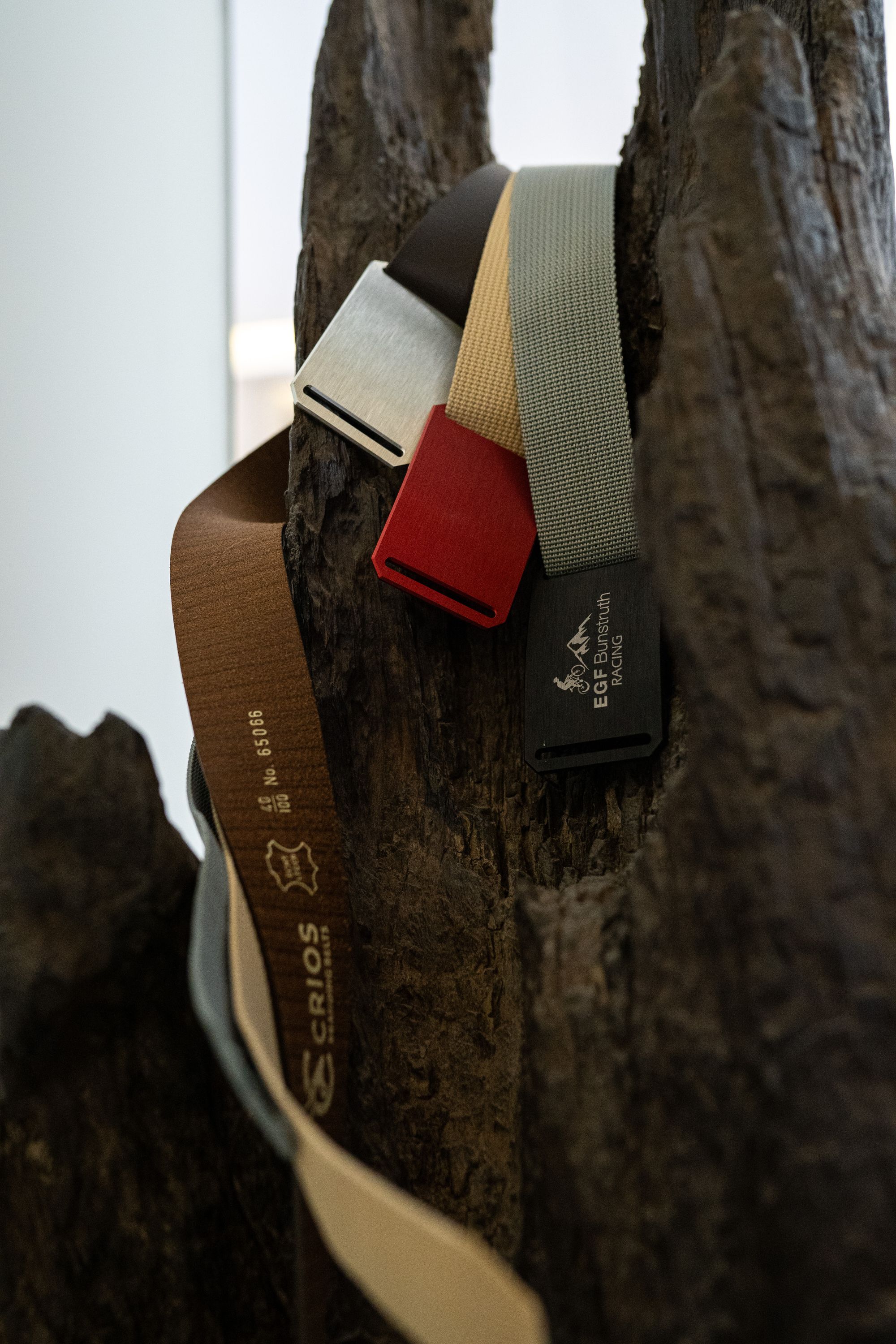 CRIOS Branding Belt Gürtel Alu Schnalle Schwarz 30 mm mit Gurt Werbegürtel Fan