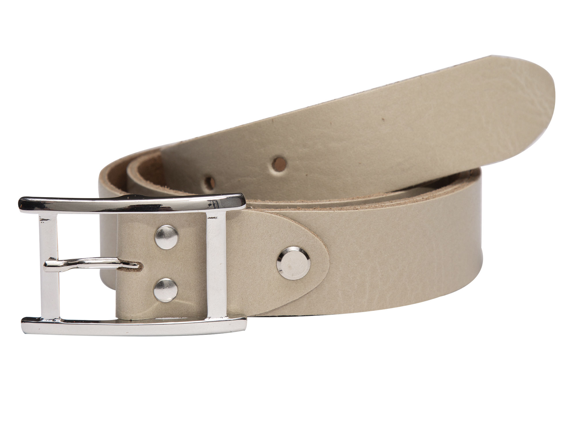 RAVE CRAFT Damen Gürtel 3 cm Leder Modegürtel 17337 Beige Made in Germany