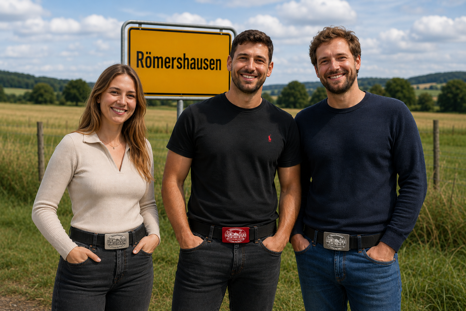 CRIOS Branding Belt Unisex Alu Schnalle wähle Dein Dorf / Deine Stadt Aluminium