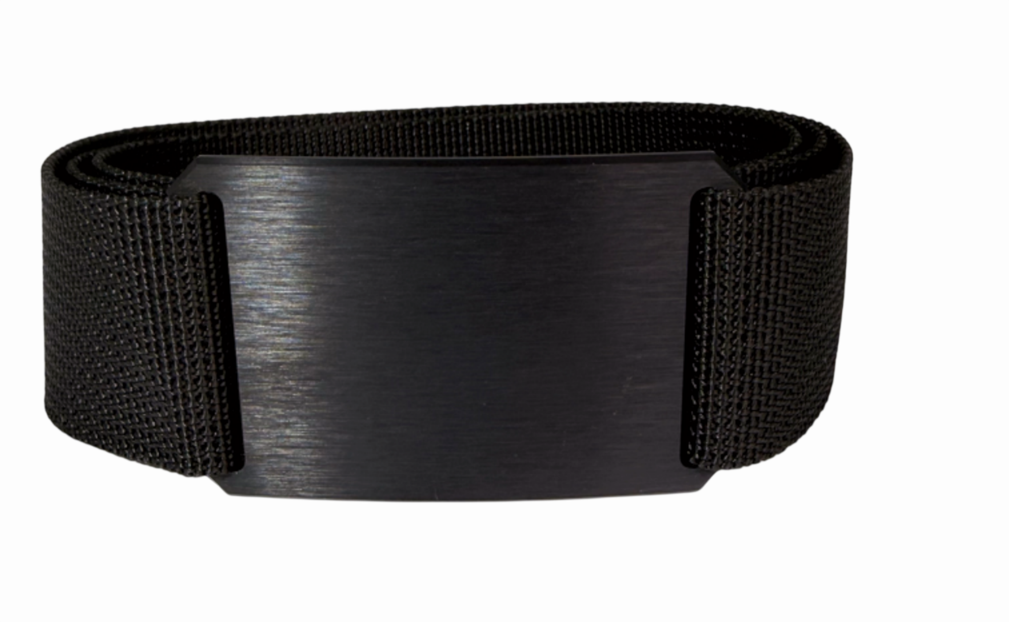 CRIOS BLACK Knight Gürtel Aluminium Schnalle Schwarz und Gurt Schwarz