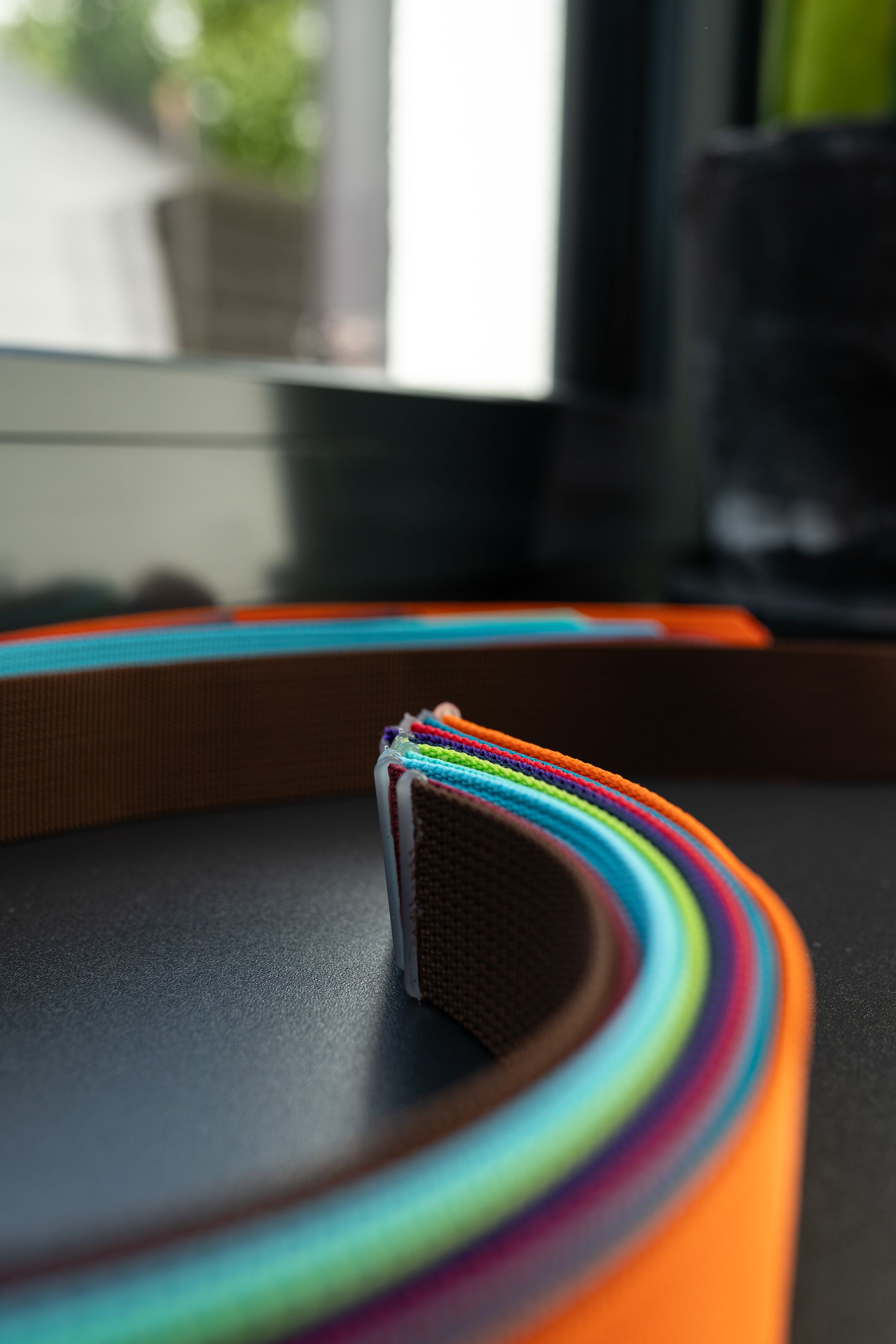 CRIOS Branding Belt Gürtel Alu Schnalle personalisierbar Grau 30 mm mit Gurt
